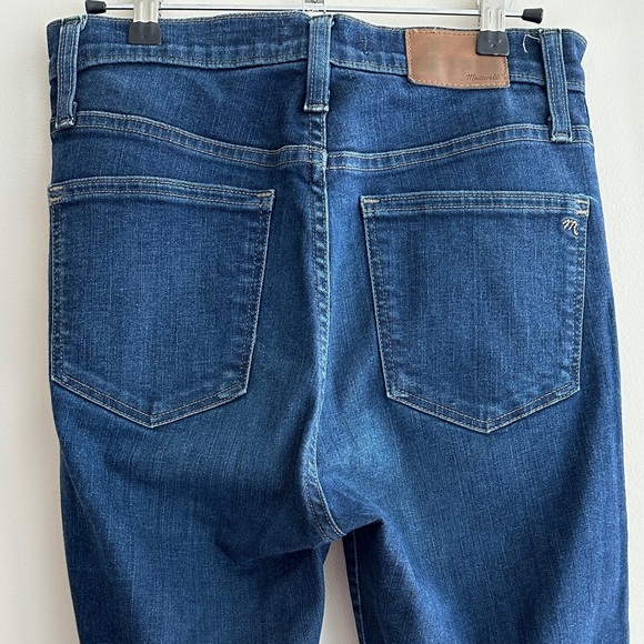 Madewell 10” High Riser Skinny Skinny Dark Wash Jeans, Size 28 - Picture 13 of 16